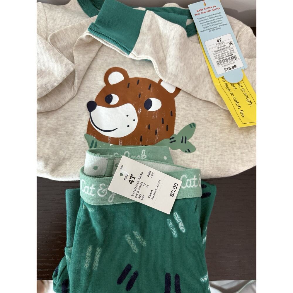 Cat & Jack 4T 2-Piece Pajama Set Children’s Clothing Boys LOT Wholesale Bulk - Picture 2 of 3